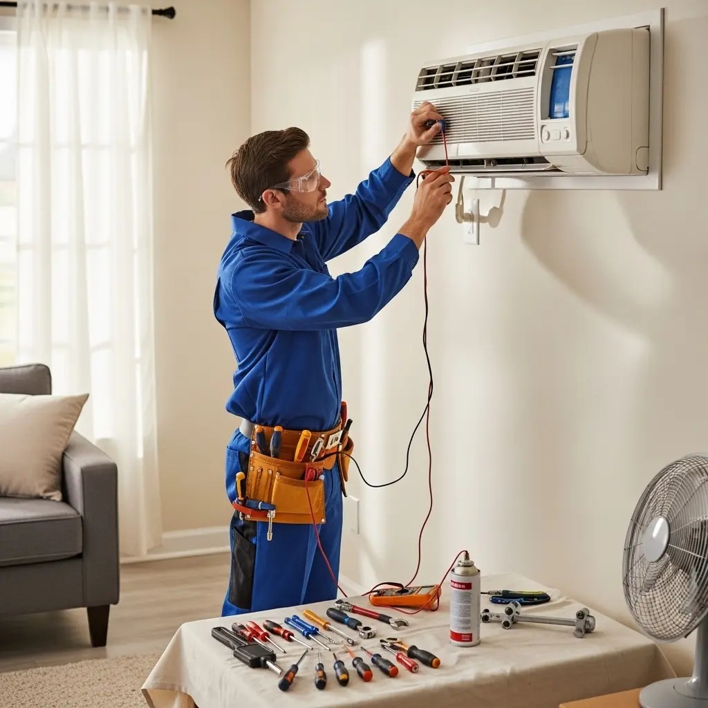 Kızılcahamam Sunny Sunny klima gaz dolumu ve bakım – Enerji verimliliği artırıldı. - Teknik servis örneği